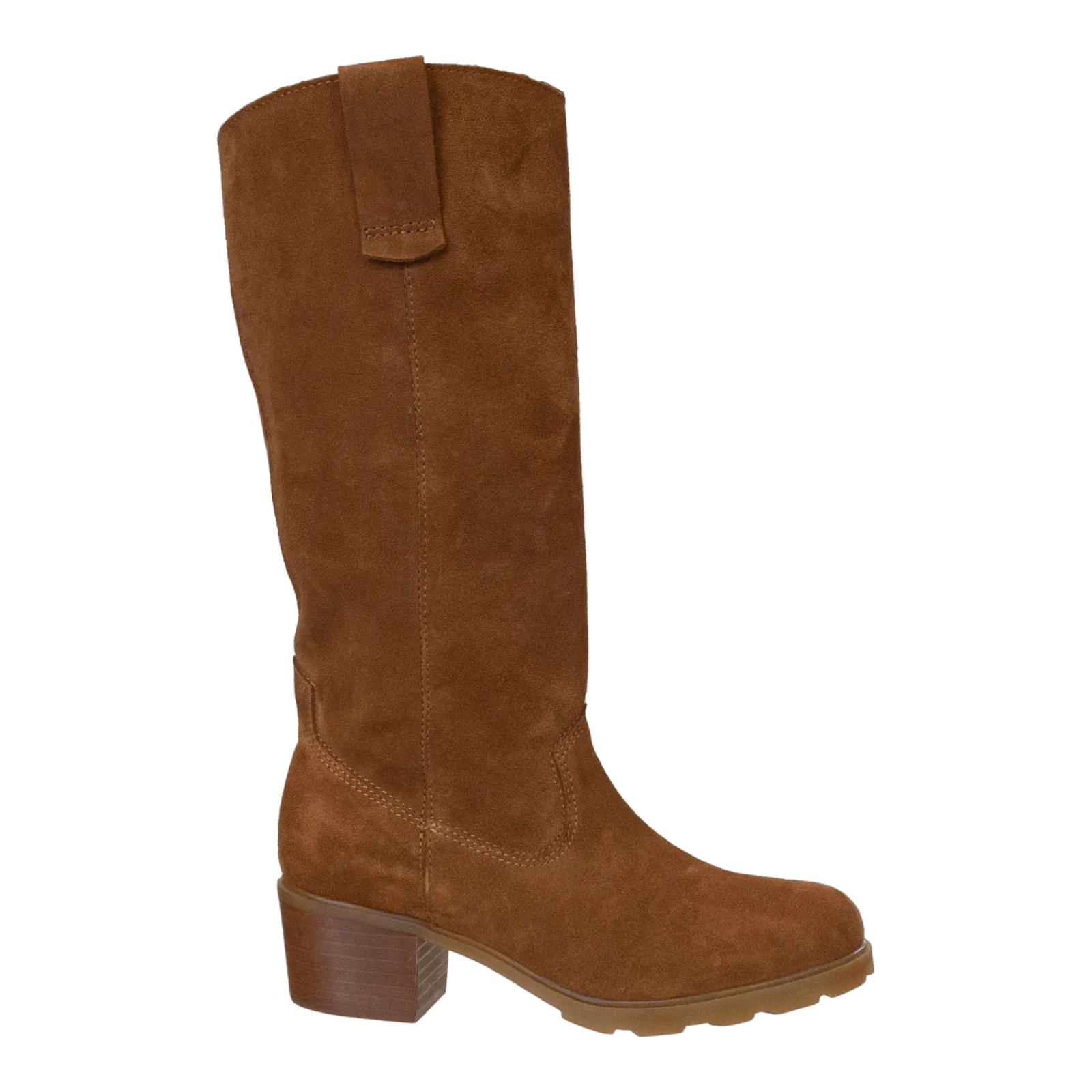 TALLOW in CAMEL Heeled Mid Shaft Boots