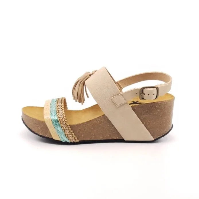 Tassel Wedge - Camel Cre