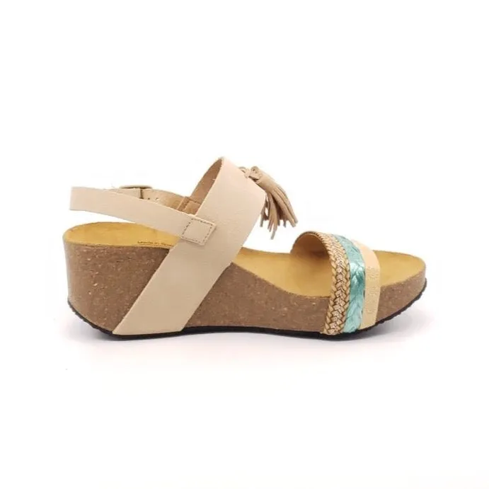 Tassel Wedge - Camel Cre