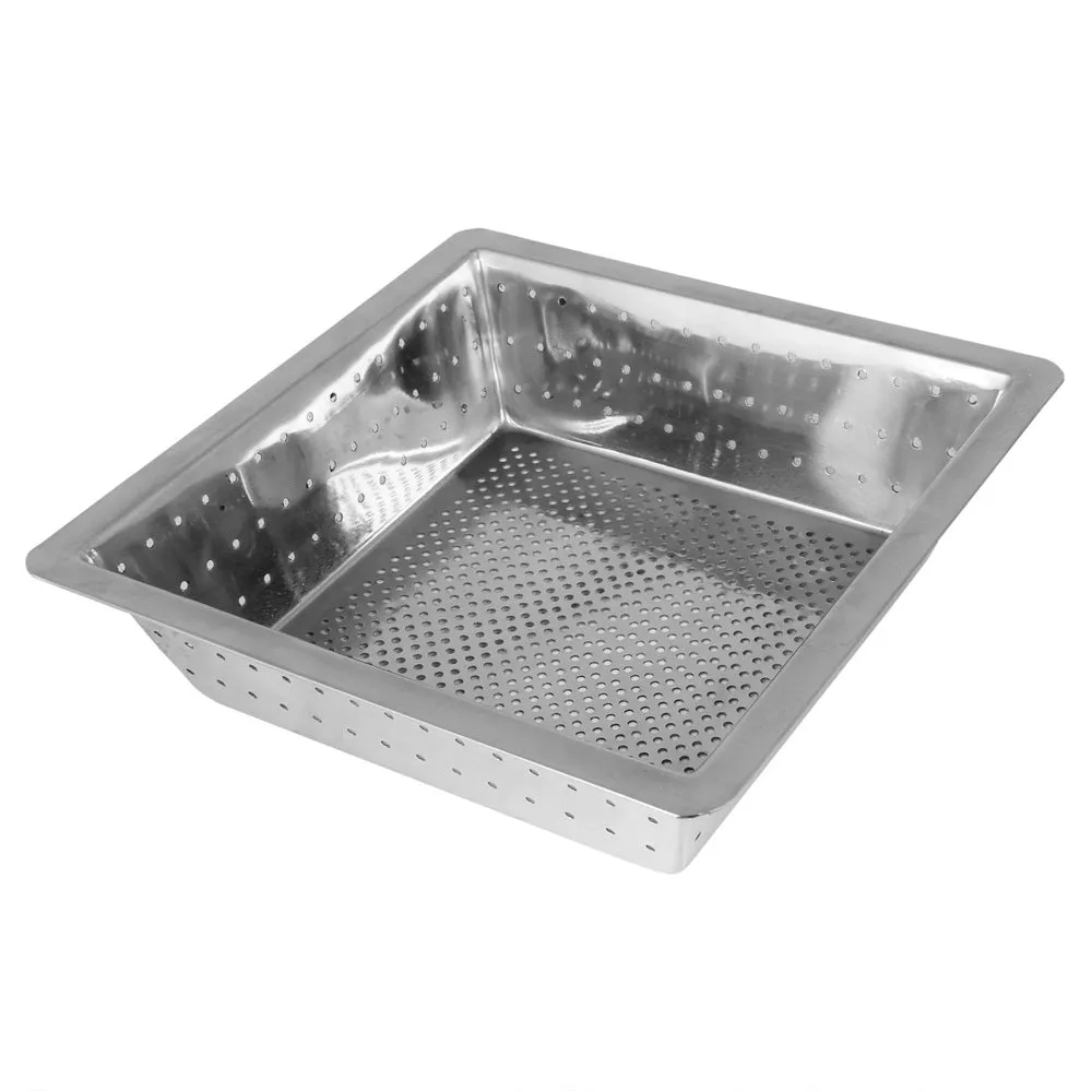 Thunder Group SLFDS310 10" x 10" x 3" Stainless Steel 18-8 Square Floor Drain Strainer