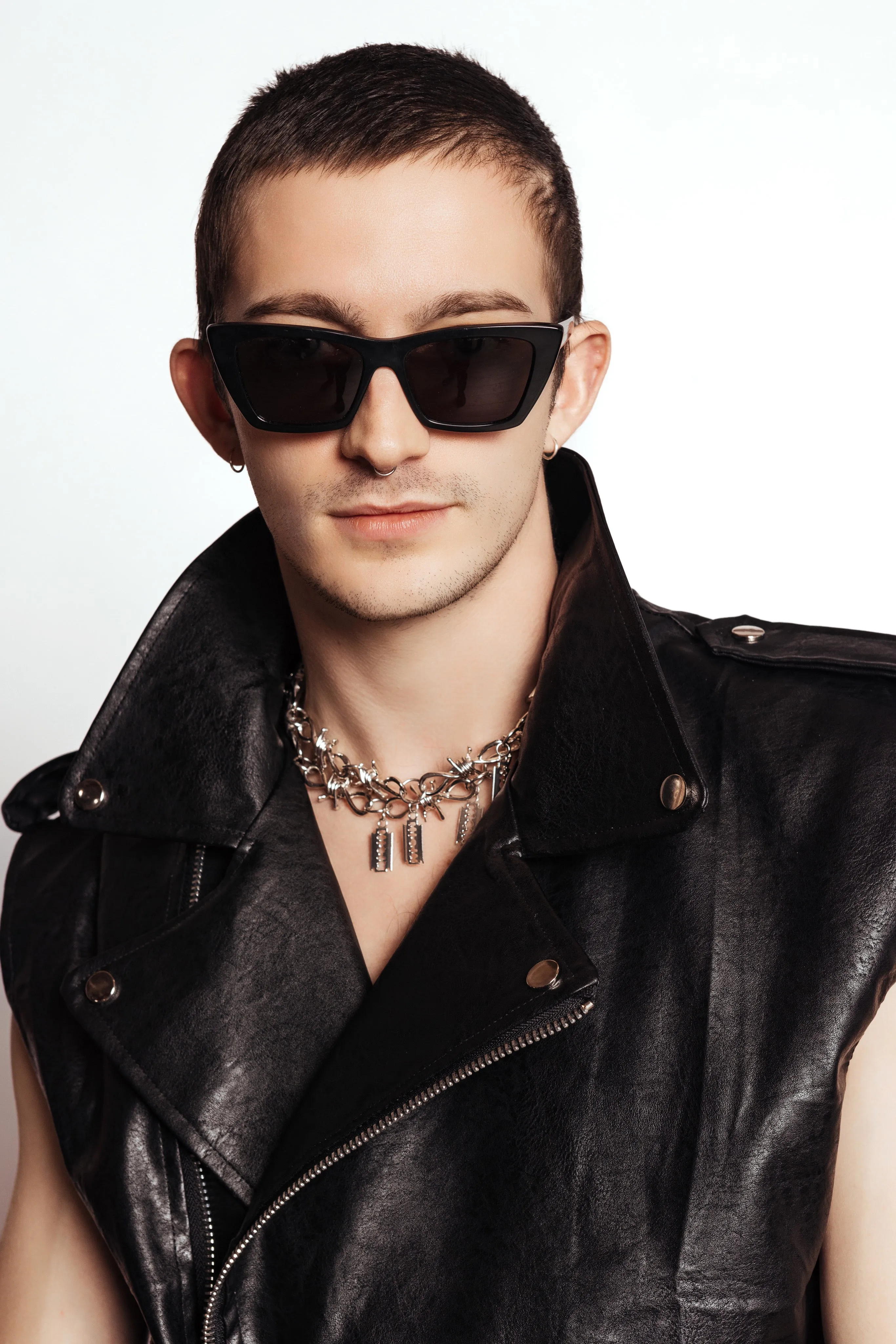 Vegan Leather Bikers Vest  Spring 22