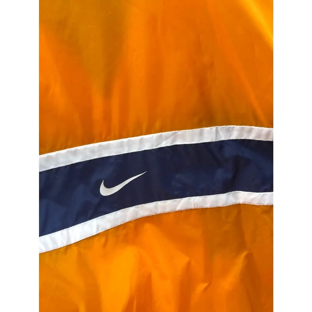 Vintage 1990's Nike Neon Orange/Navy Lightweight Windbreaker