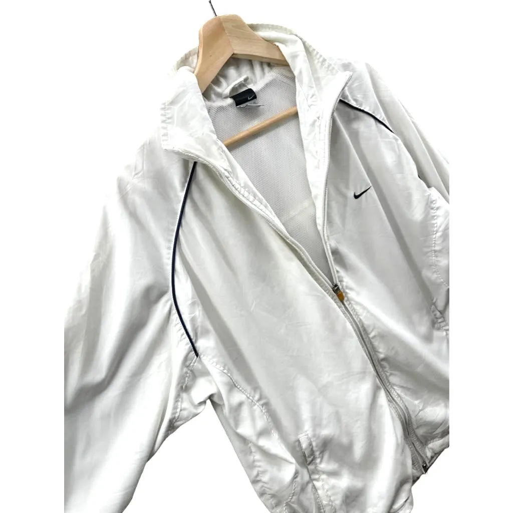 Vintage 2000's Nike White Lightweight Full Zip Jacket