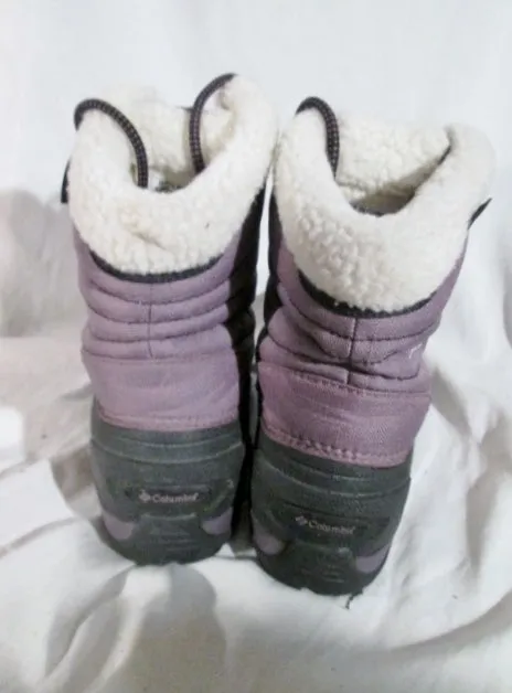 Womens COLUMBIA CASCADIAN TRINITY Lined Snow Rain BOOT Shoe PURPLE 8 Winter